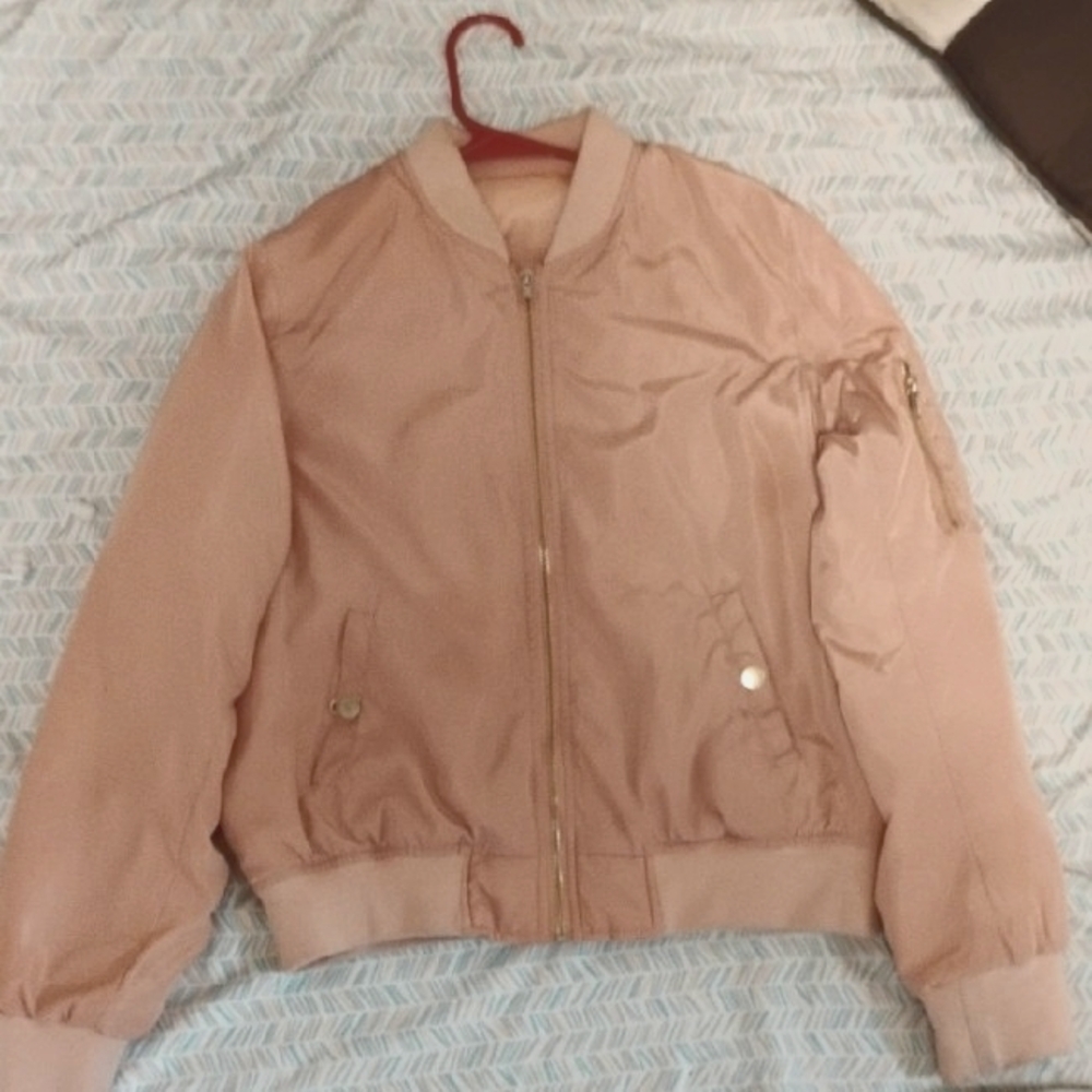 Peach Bomber Jacket